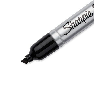 Sharpie King Size Permanent Marker, Chisel Tip, Black, Dozen (15001)
